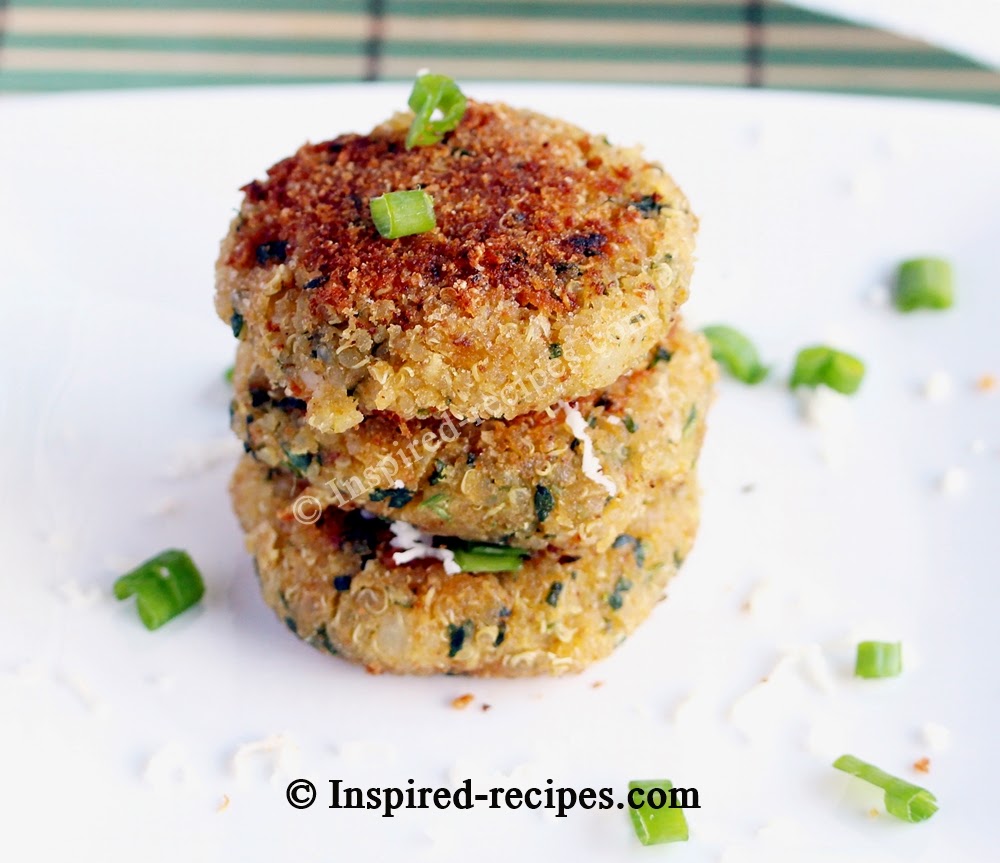 Quinoa Patties with Spinach, Chickpeas and Cottage Cheese - Inspired ...